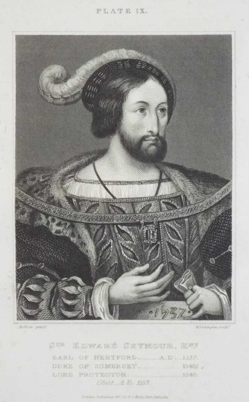 Print - Sir Edward Seymour Esqr. Obiit A, D. 1557 - 